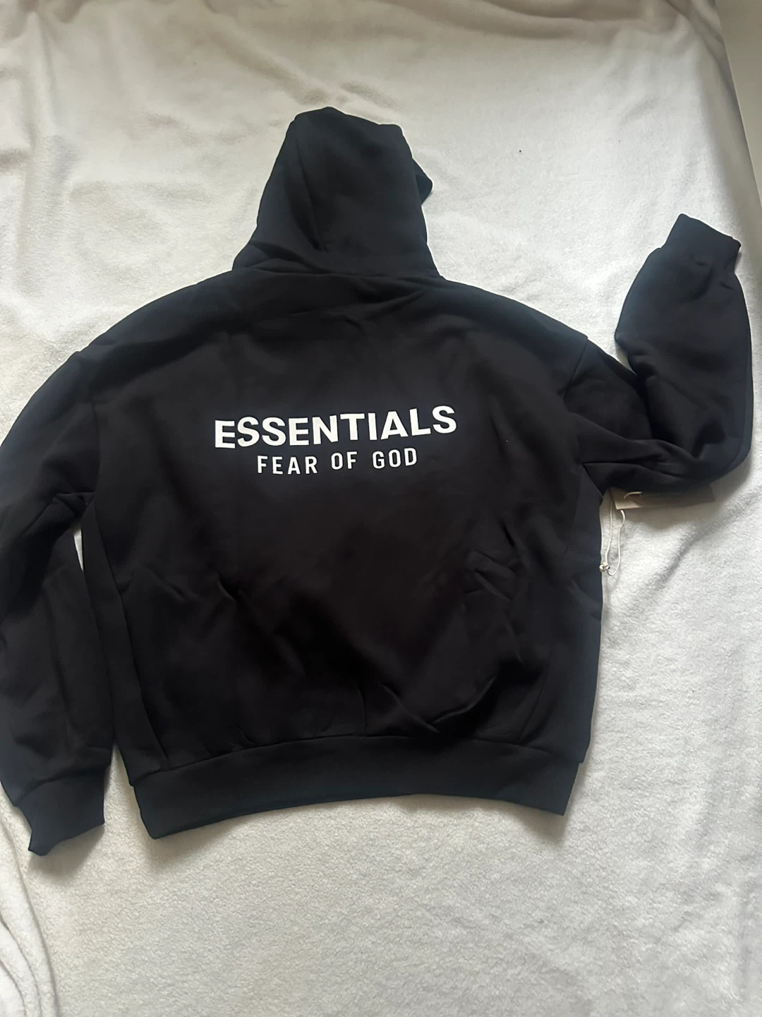 Black Fear of God Essentials Hoodie - photo 2