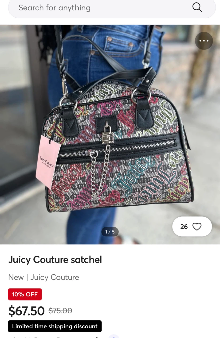 Juicy Couture Lock N Chain Satchel - photo 4