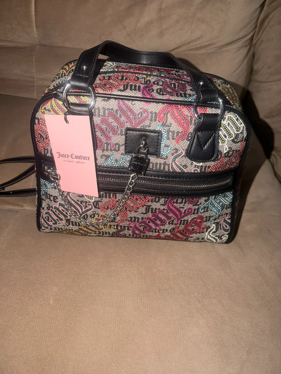 Juicy Couture Lock N Chain Satchel