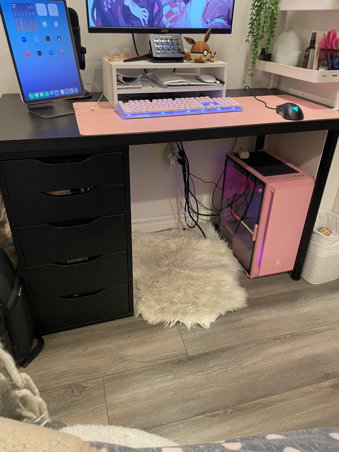 IKEA LAGKAPTEN / ALEX Desk - Black-brown