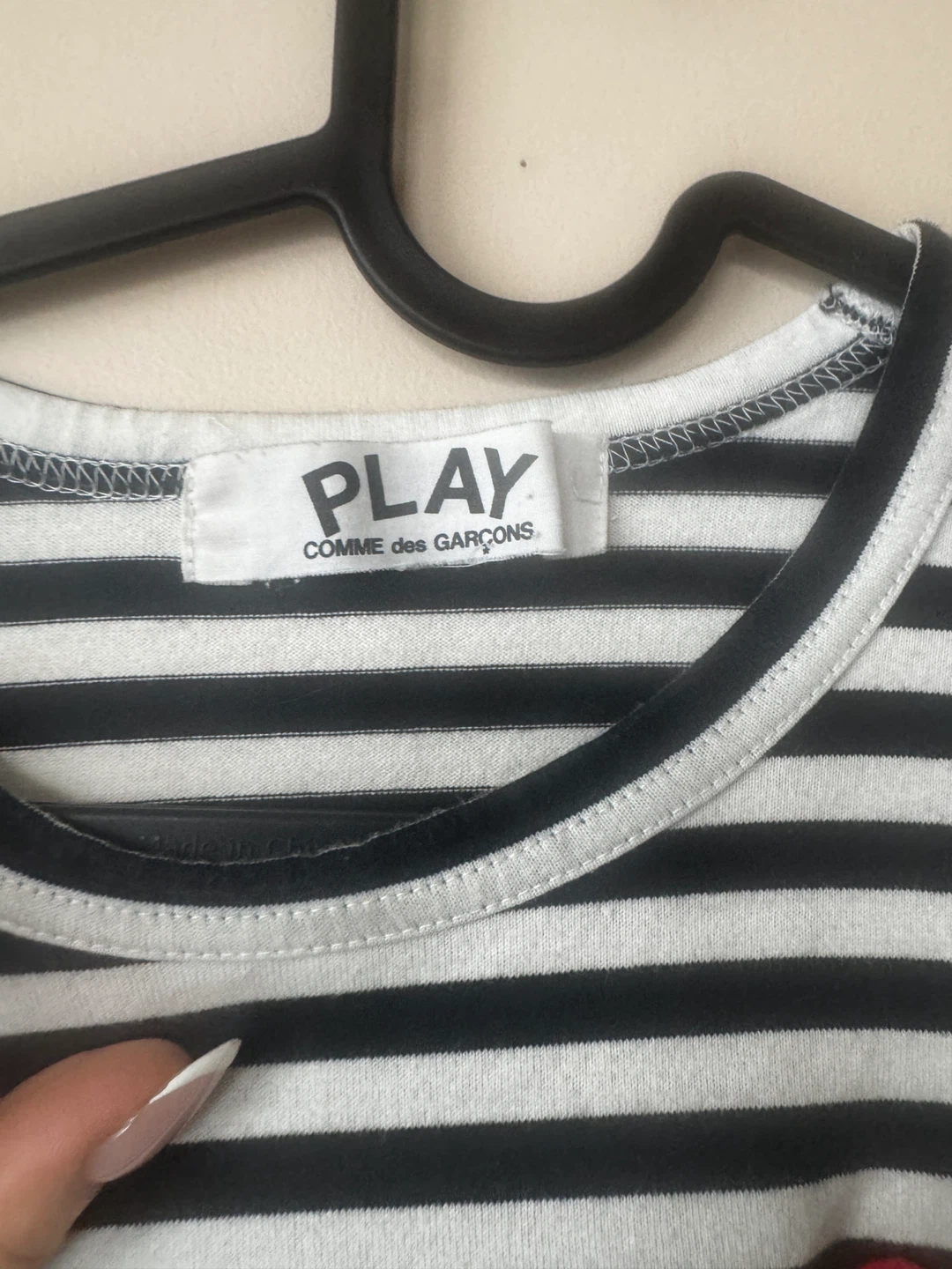 Comme des Garçons PLAY Striped Long Sleeve Shirt - photo 2