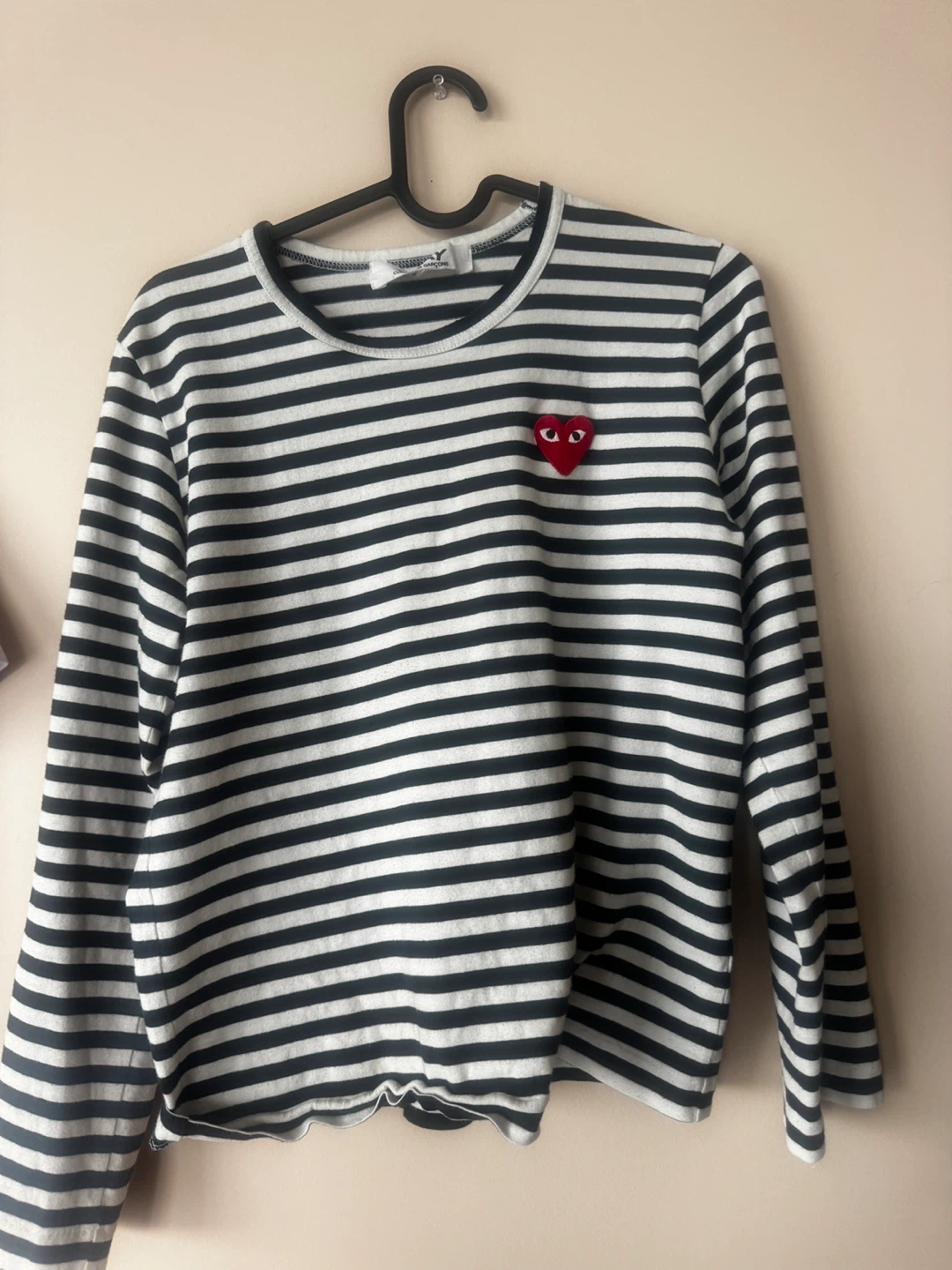 Comme des Garçons PLAY Striped Long Sleeve Shirt