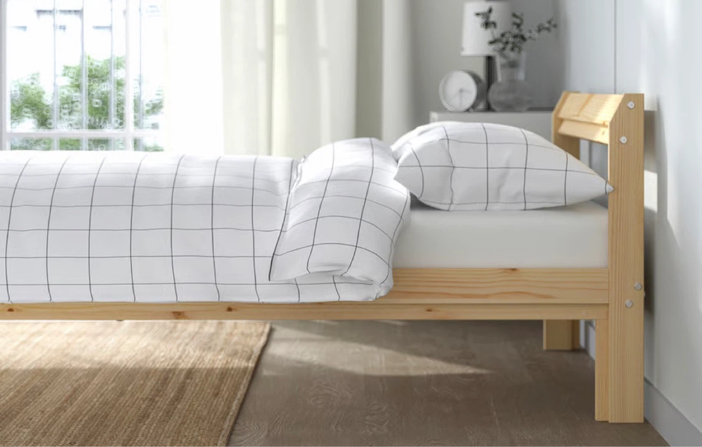 IKEA Twin Bed Frame (NEIDEN, Solid Wood) - Great Condition - photo 3