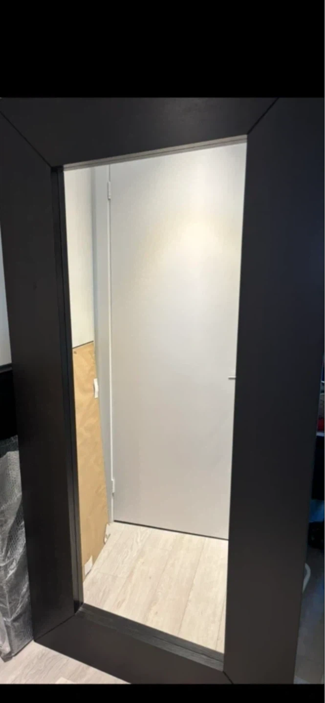 Large Black oversized wooden Framed Mirror