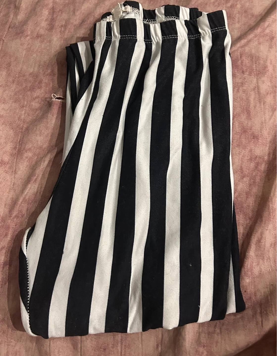 Black and White Striped leggings