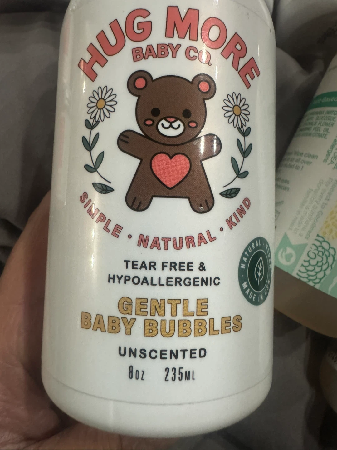 Hug More Baby Co. Unscented Baby Bubbles - photo 2