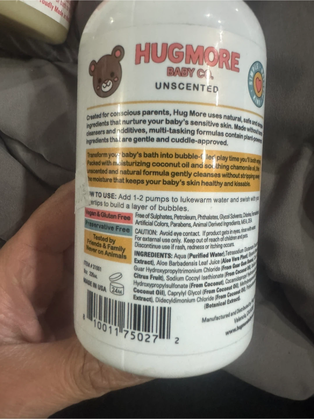 Hug More Baby Co. Unscented Baby Bubbles - photo 3