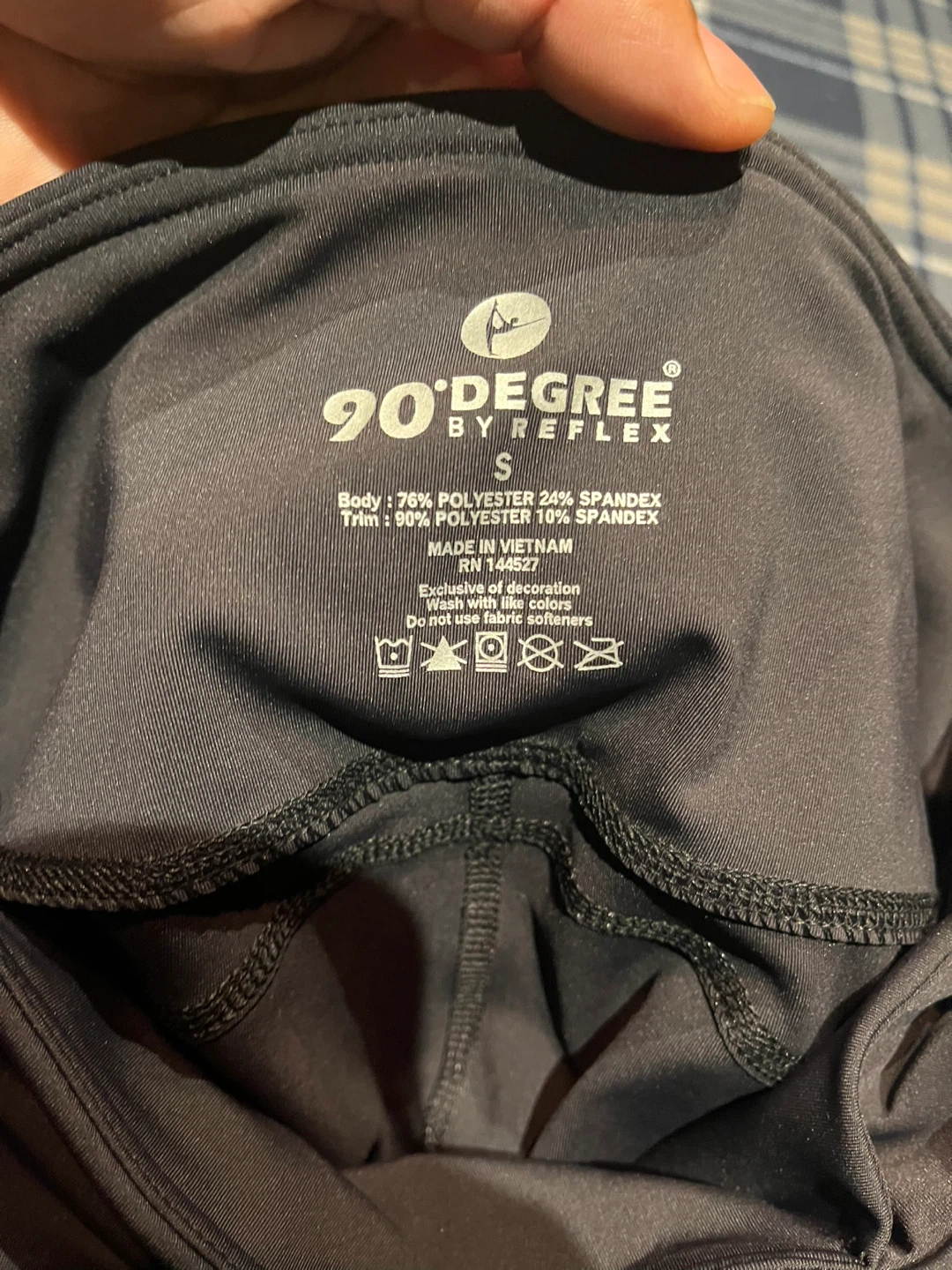 90 Degree by Reflex Black Leggings Size S