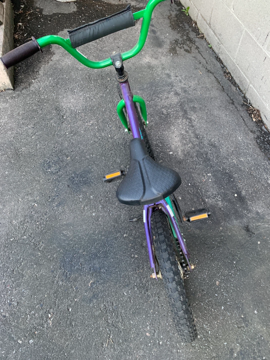 Purple and Green Kids Bicycle - photo 4