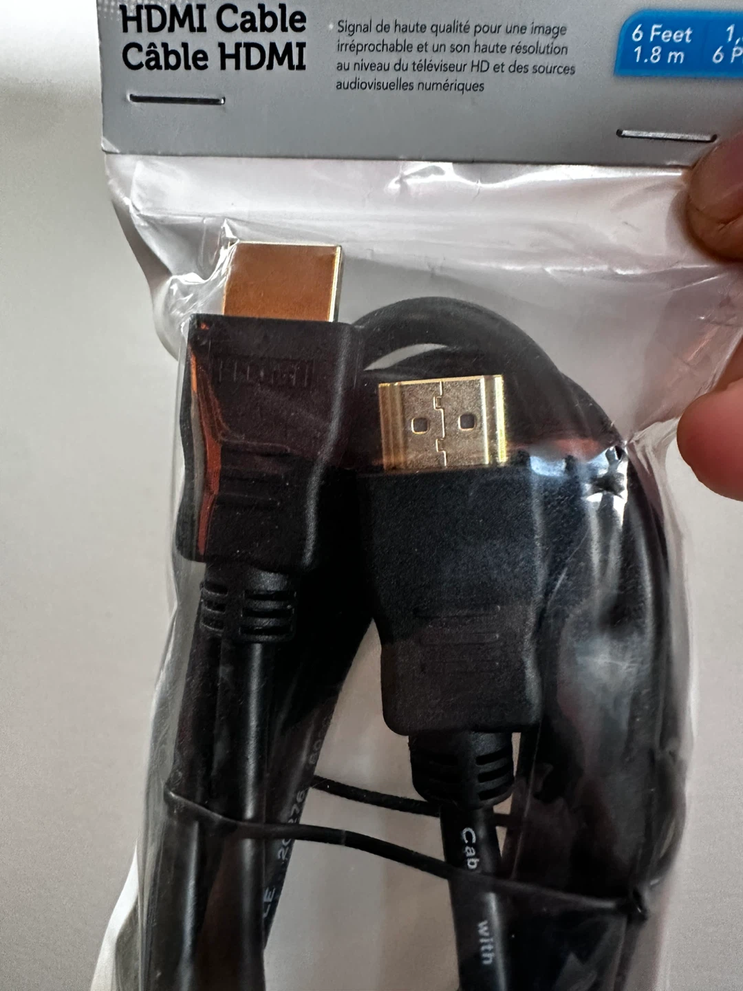 onn. HDMI Cable - High Speed with Ethernet - 6 Feet - photo 2