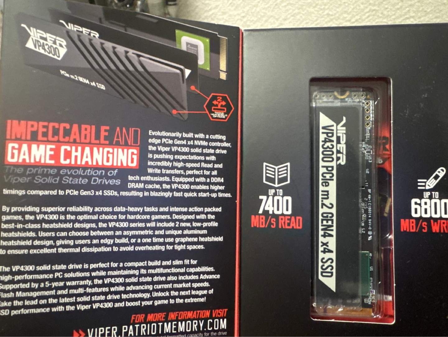 Viper VP4300 PCIe m.2 Gen4 x4 SSD 1TB