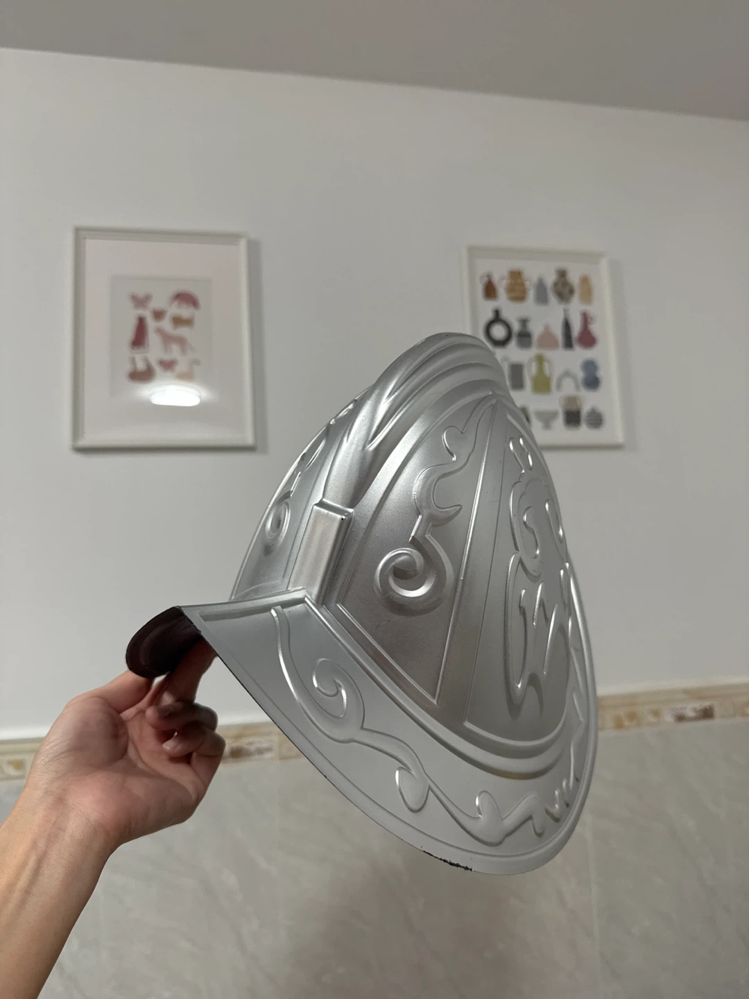 Silver Decorative Knight’s Helmet