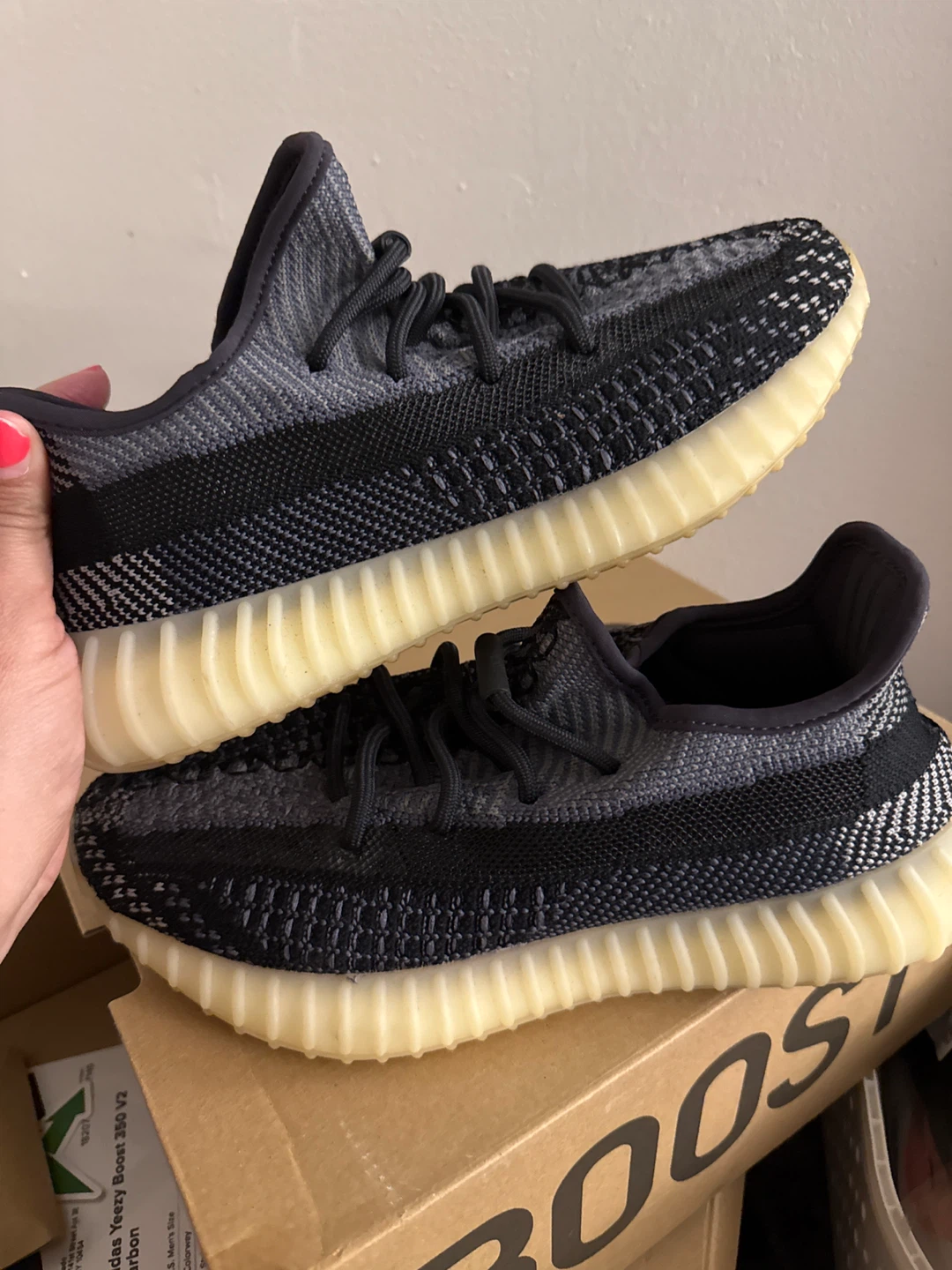 Adidas Yeezy Boost 350 V2 Carbon Sneakers