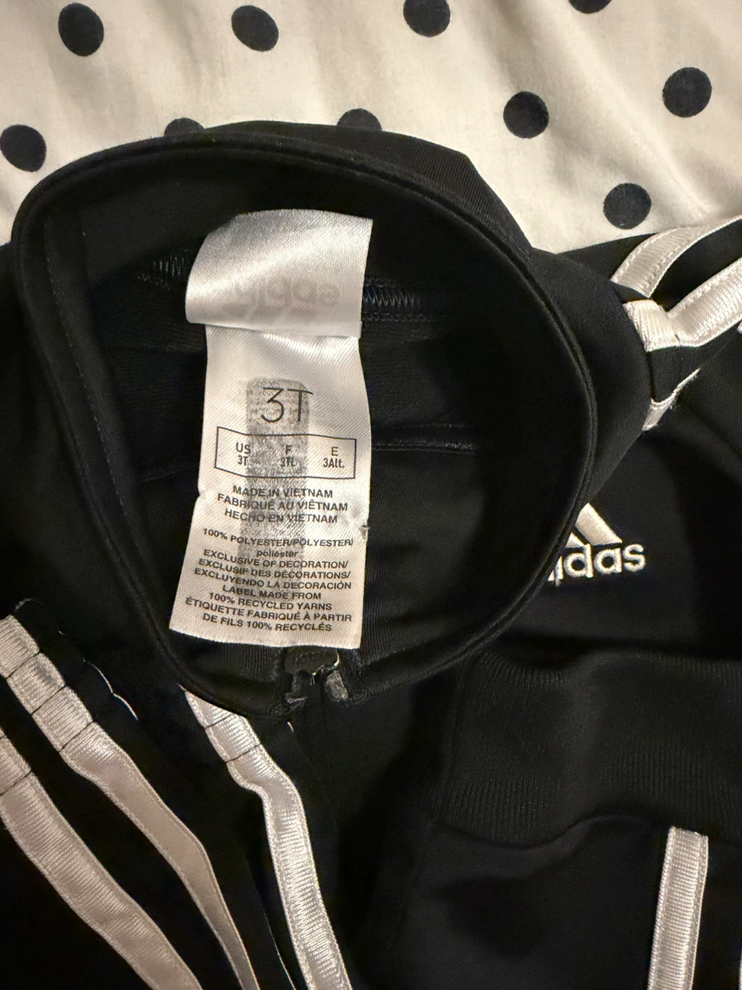 Adidas boys/girls/neutral gender 3T zip up sweater and pant - photo 2