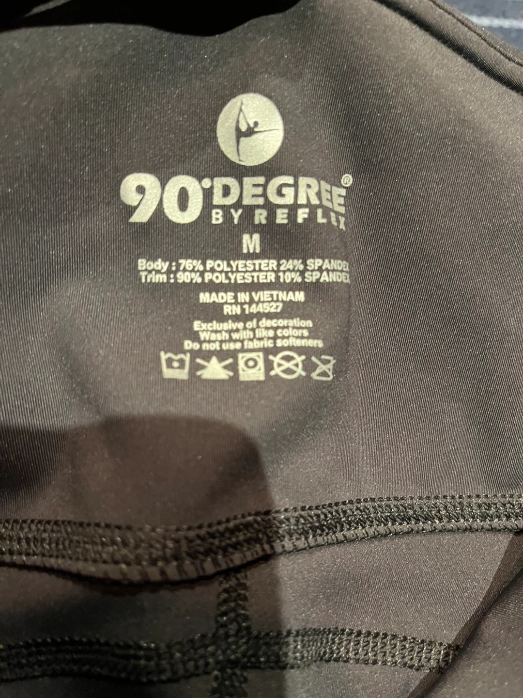 90 Degree by Reflex Black Athletic Leggings - Size M