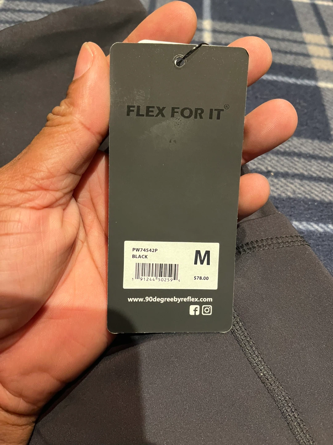 90 Degree by Reflex Black Athletic Leggings - Size M - photo 3
