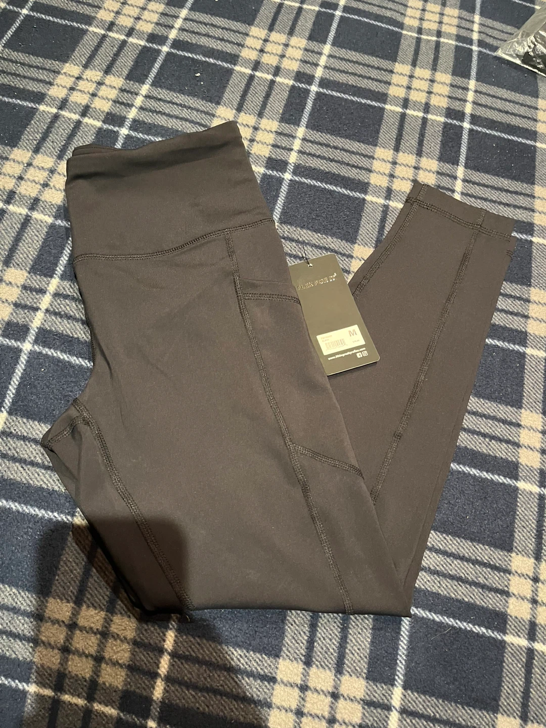 90 Degree by Reflex Black Athletic Leggings - Size M - photo 4