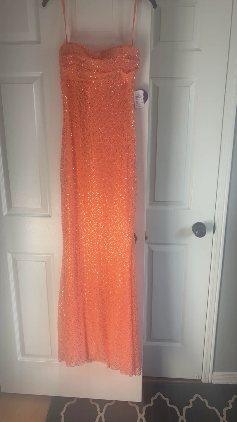 Sequin Strapless Gown - Size M
