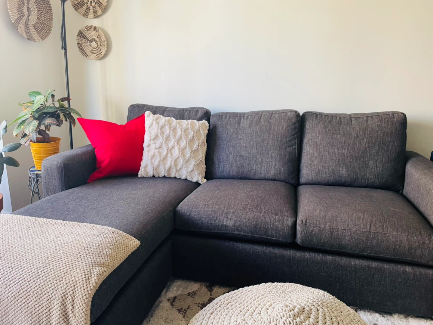 Dark Grey Sectional Sofa - photo 2