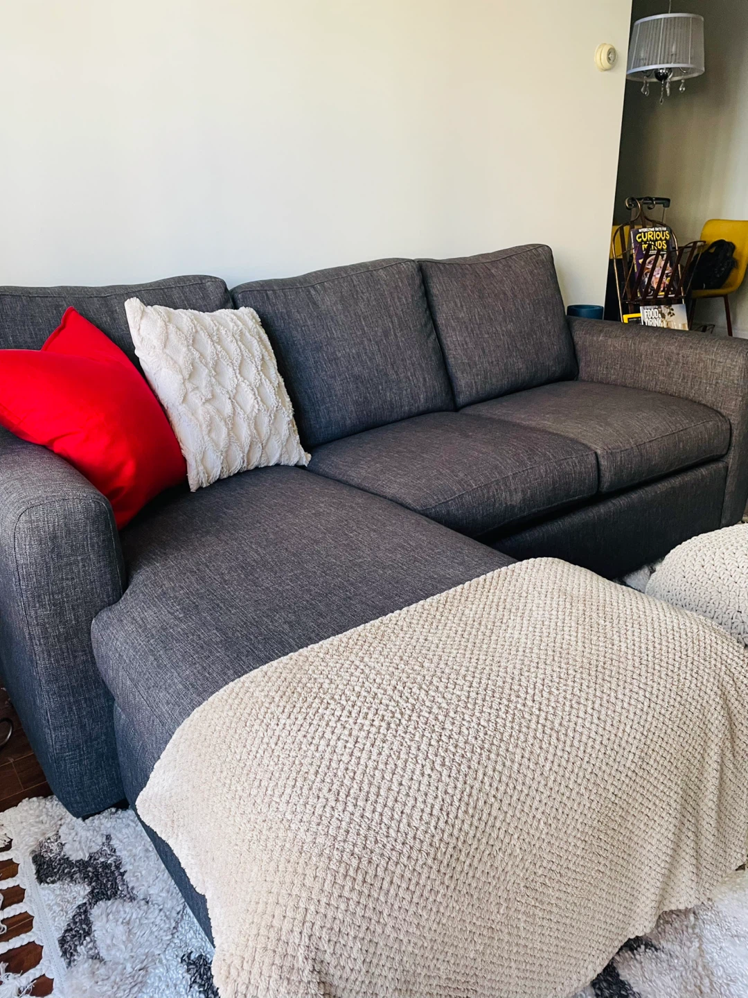 Dark Grey Sectional Sofa - photo 3
