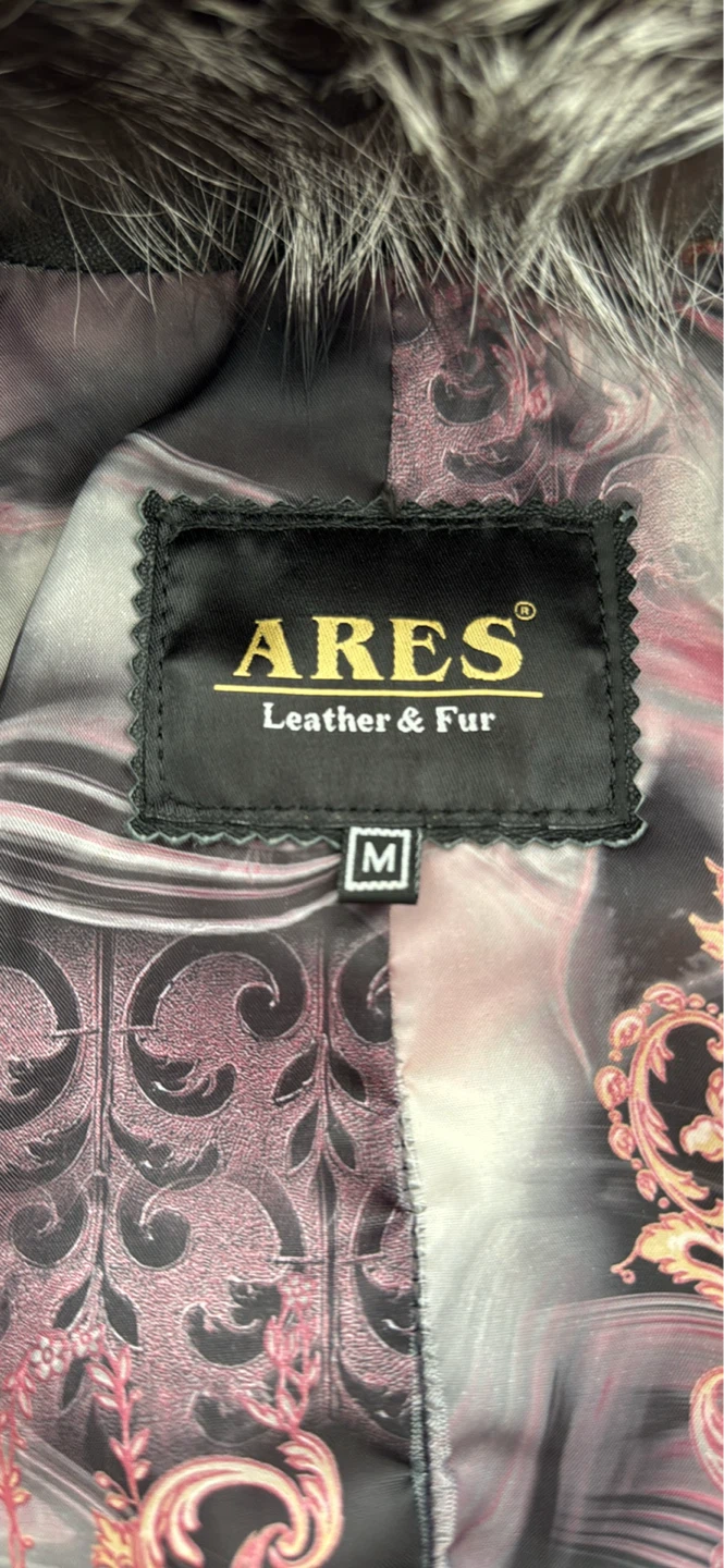 ARES Leather & Fur Jacket Size M - photo 2