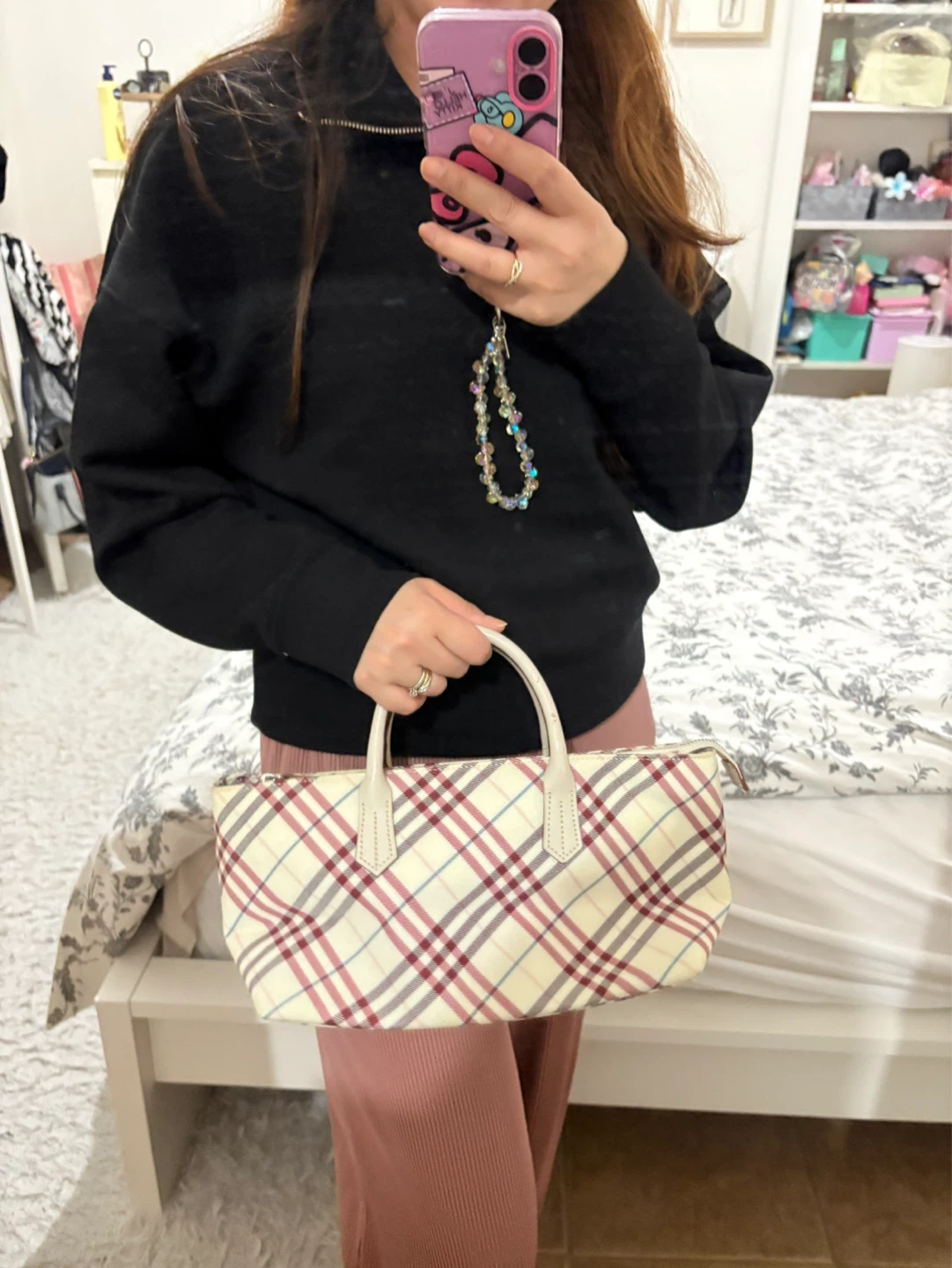 Burberry Haymarket Check Small Tote Bag - photo 5