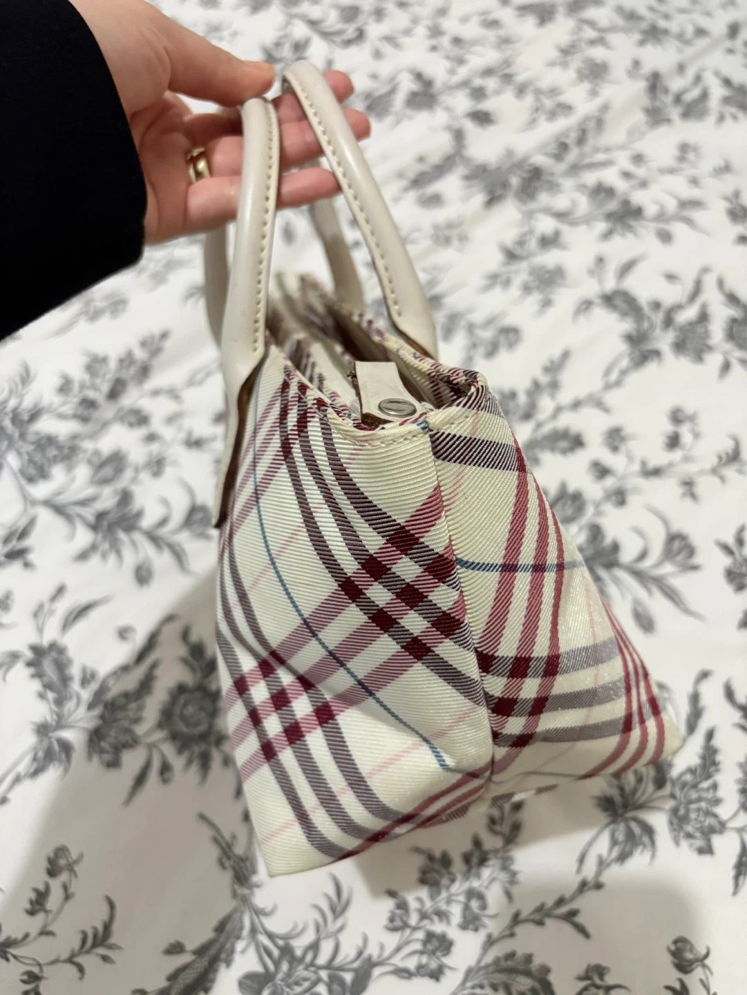 Burberry Haymarket Check Small Tote Bag - photo 2