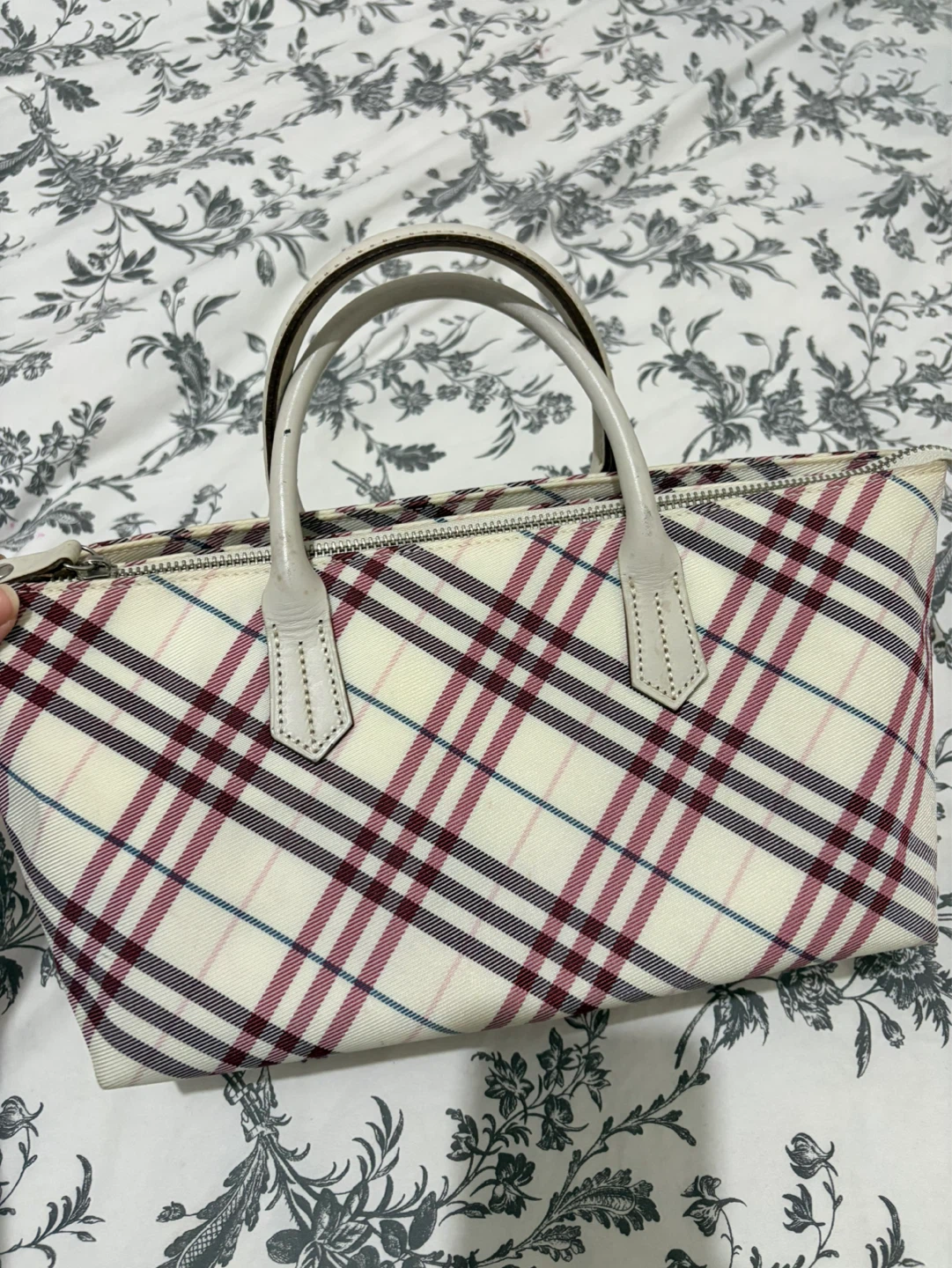 Burberry Haymarket Check Small Tote Bag