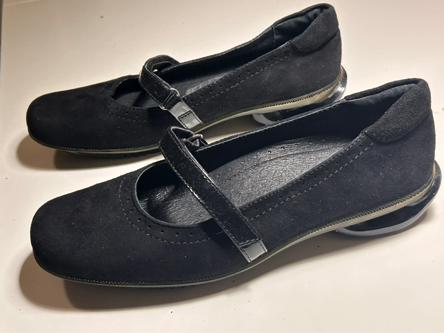 Asgi women new suede shoes Mary Jane style