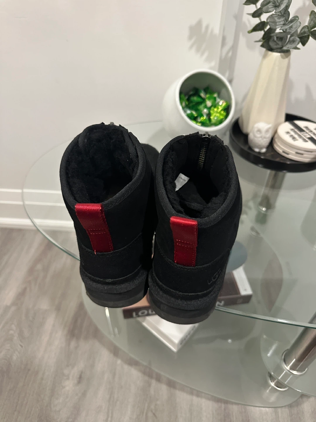 UGG Black Suede Zip Up Boots - photo 3