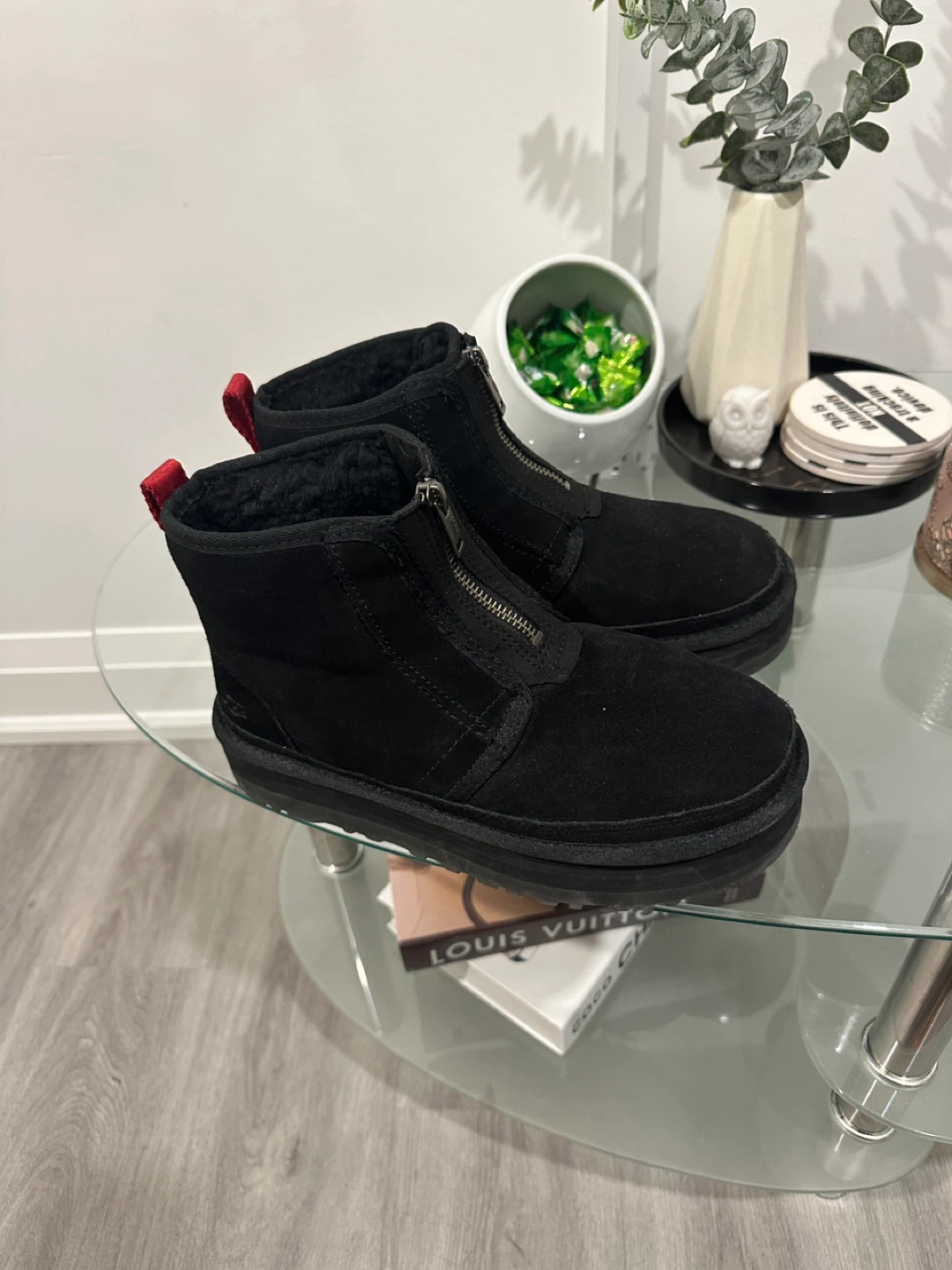 UGG Black Suede Zip Up Boots - photo 2