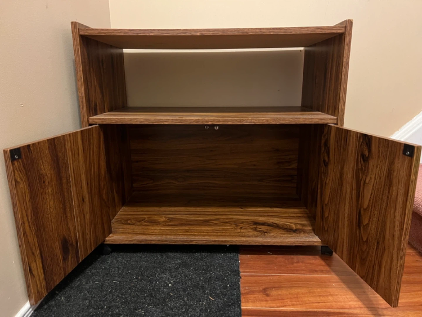 Versatile Wood Grain Storage Cabinet - photo 2