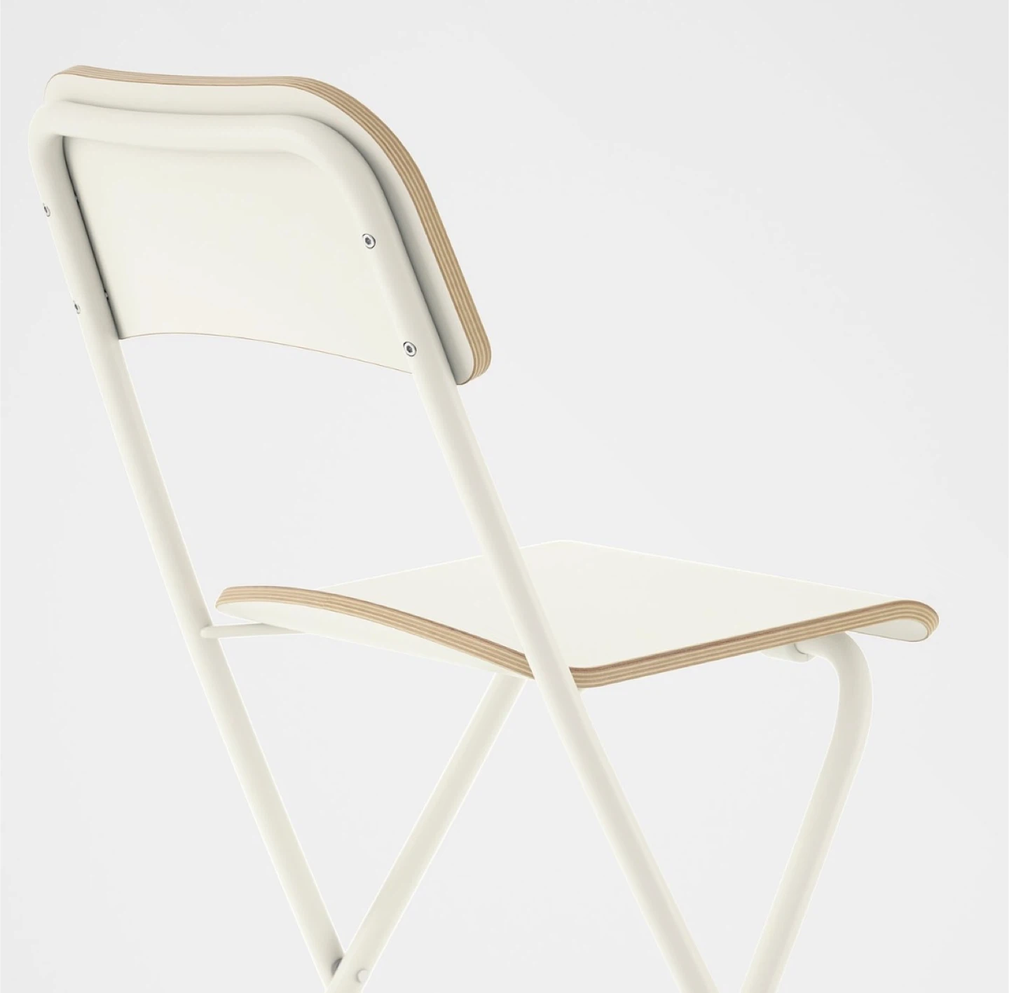 IKEA White Folding Bar Stool - photo 3