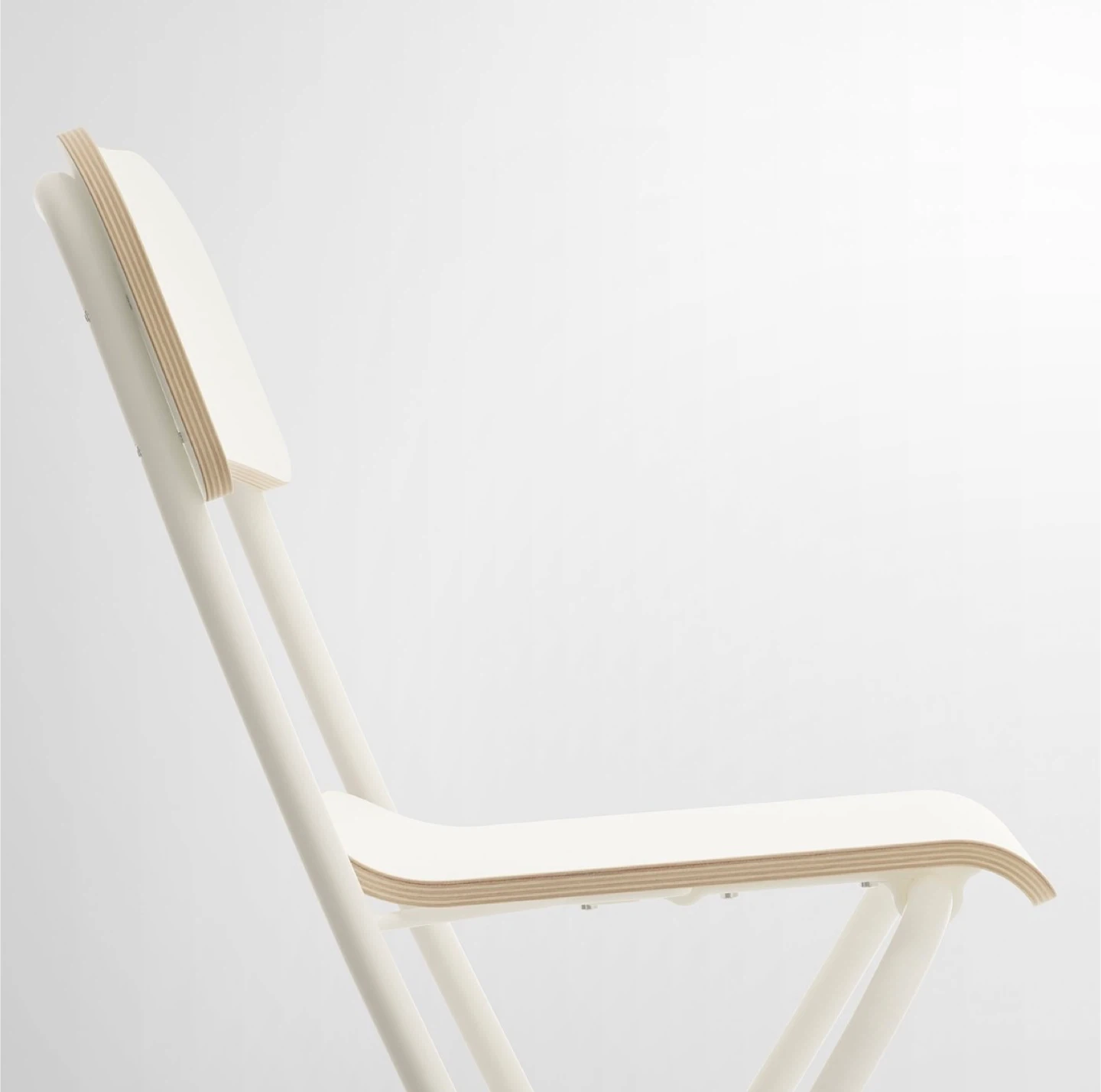 IKEA White Folding Bar Stool - photo 2