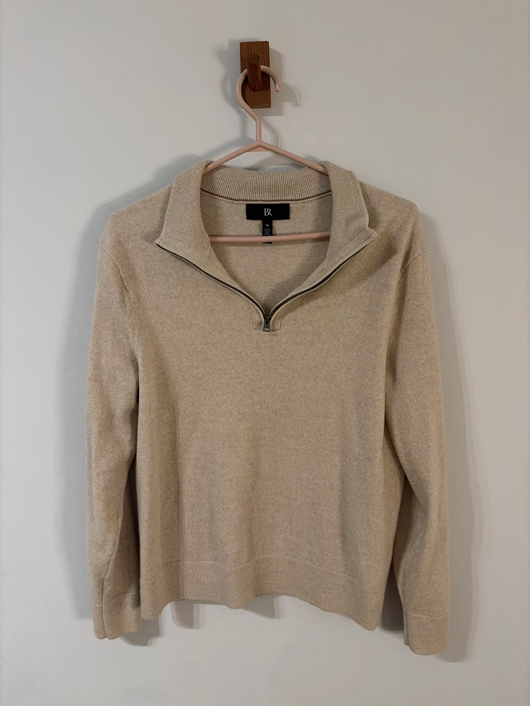 Banana Republic Italian Merino Zip Sweater