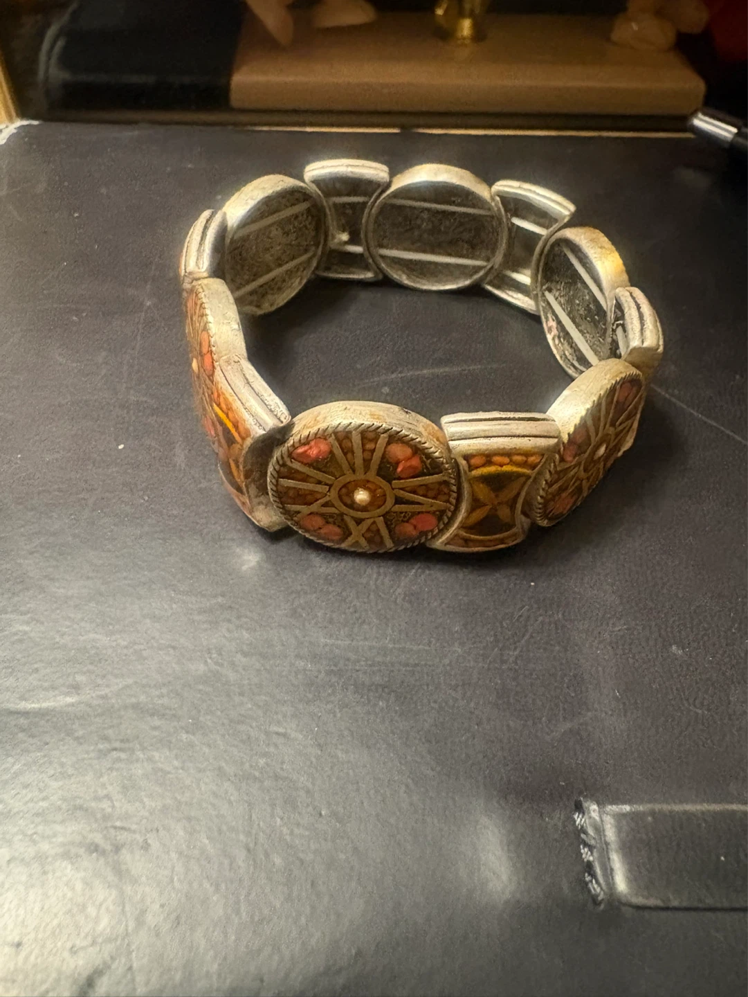 Stretch Bracelet with Round Embellishments