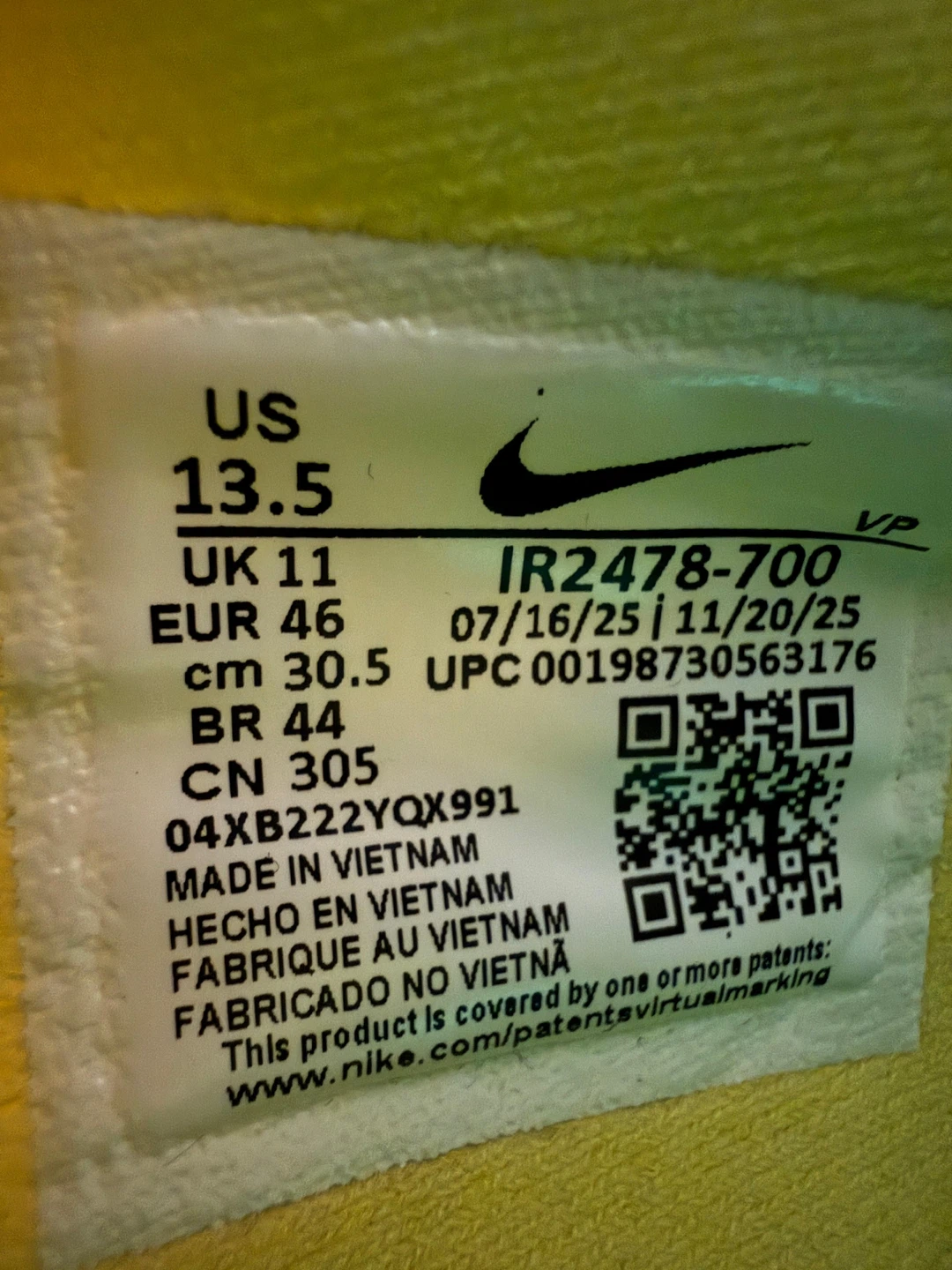 Nike Sabrina 3 Basketball Shoes Yellow Green US 12M - photo 2