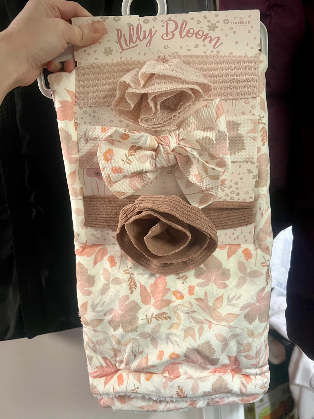 Lilly Bloom Baby Blanket and Headbands Set