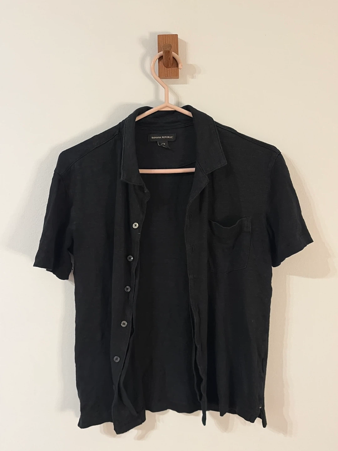 Banana Republic Black Short Sleeve Shirt