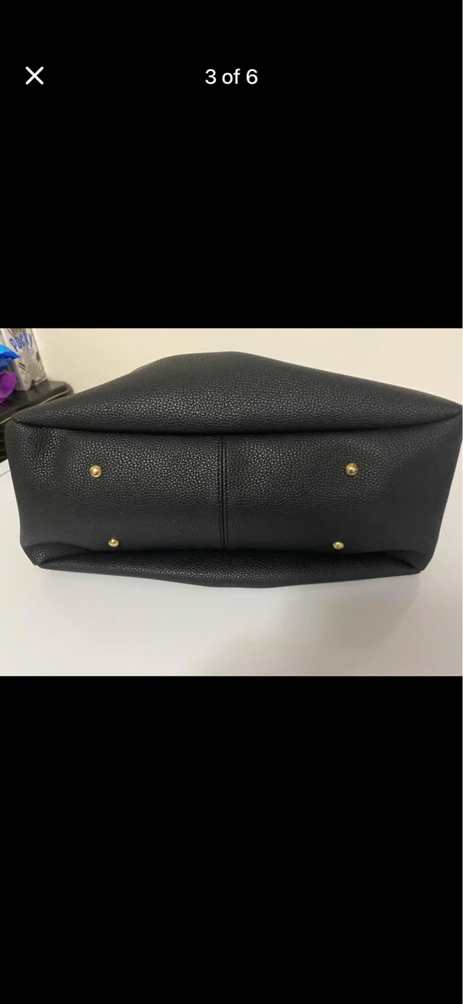 Black Faux Leather Bucket Bag - photo 3