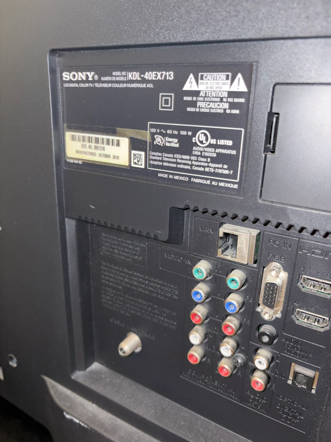 Sony Bravia KDL-40EX713 40" LCD TV - photo 3