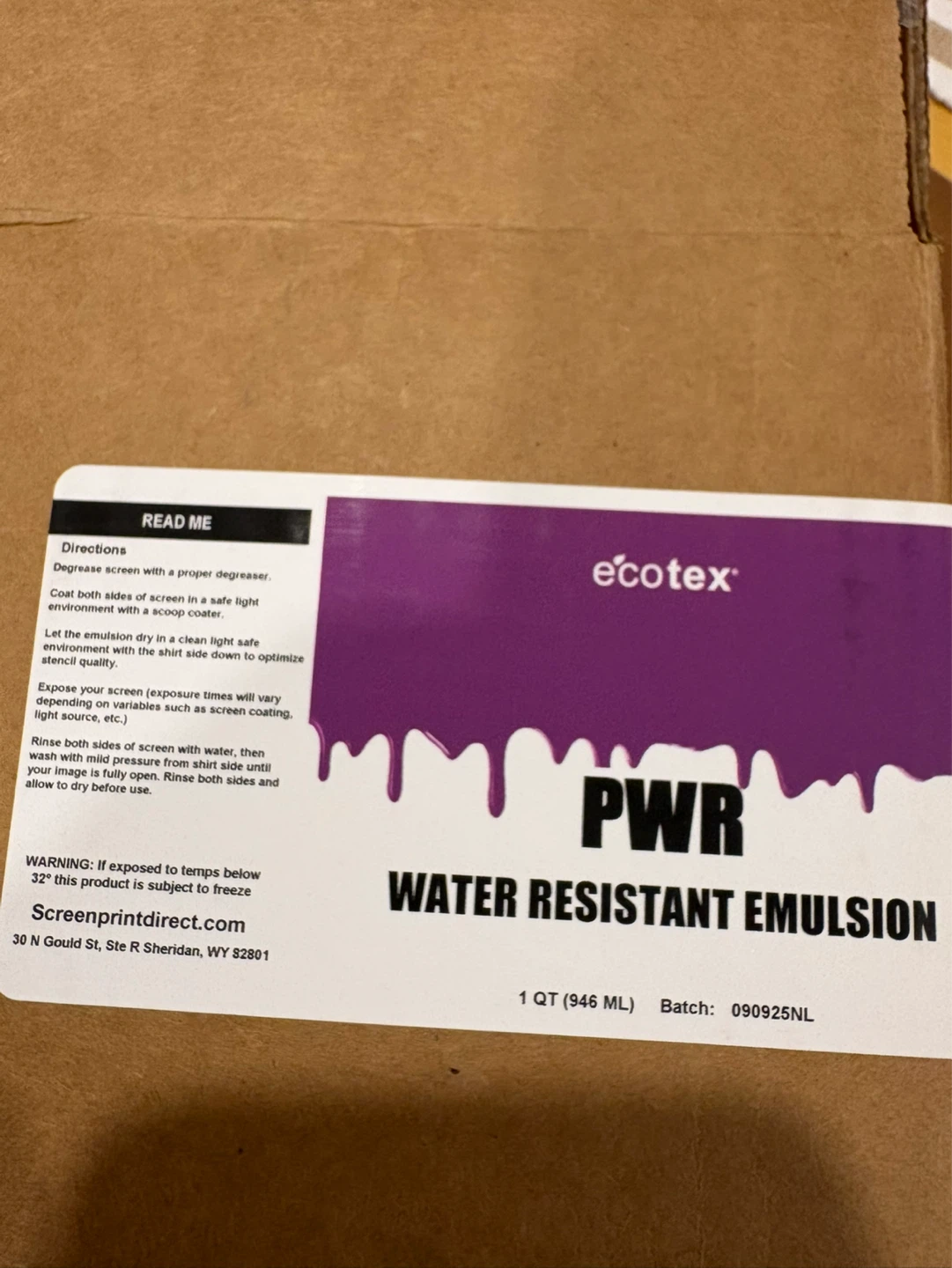 Ecotex PWR Water Resistant Emulsion 1 QT - photo 2