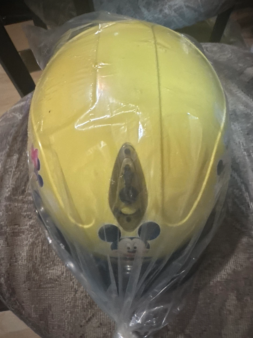 Yellow Children's Helmet with Mickey & Minnie Mouse - photo 4