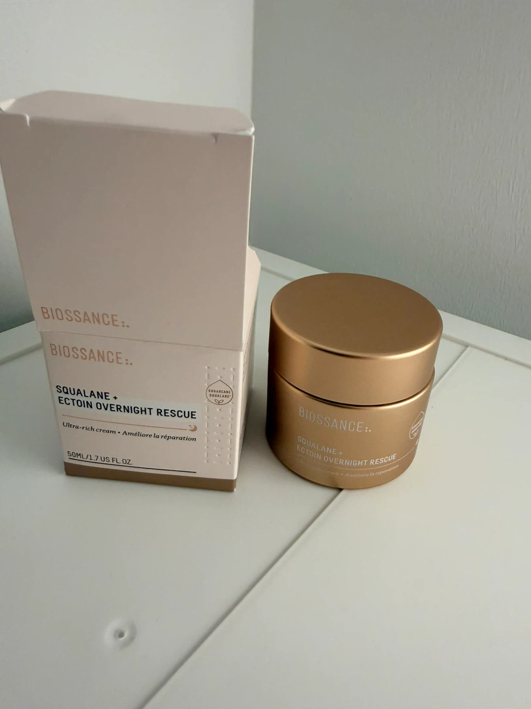 UNOPENED - Biossance Squalane + Ectoin Overnight Rescue Cream - photo 2