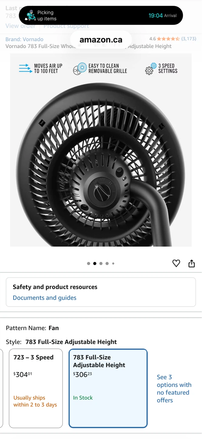 Vornado 783 Full-Size Adjustable Height Fan - photo 3
