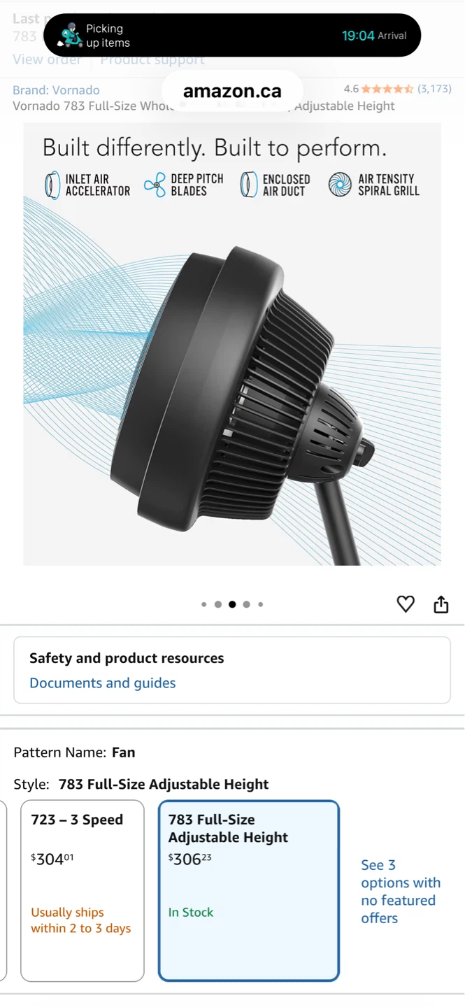 Vornado 783 Full-Size Adjustable Height Fan - photo 2
