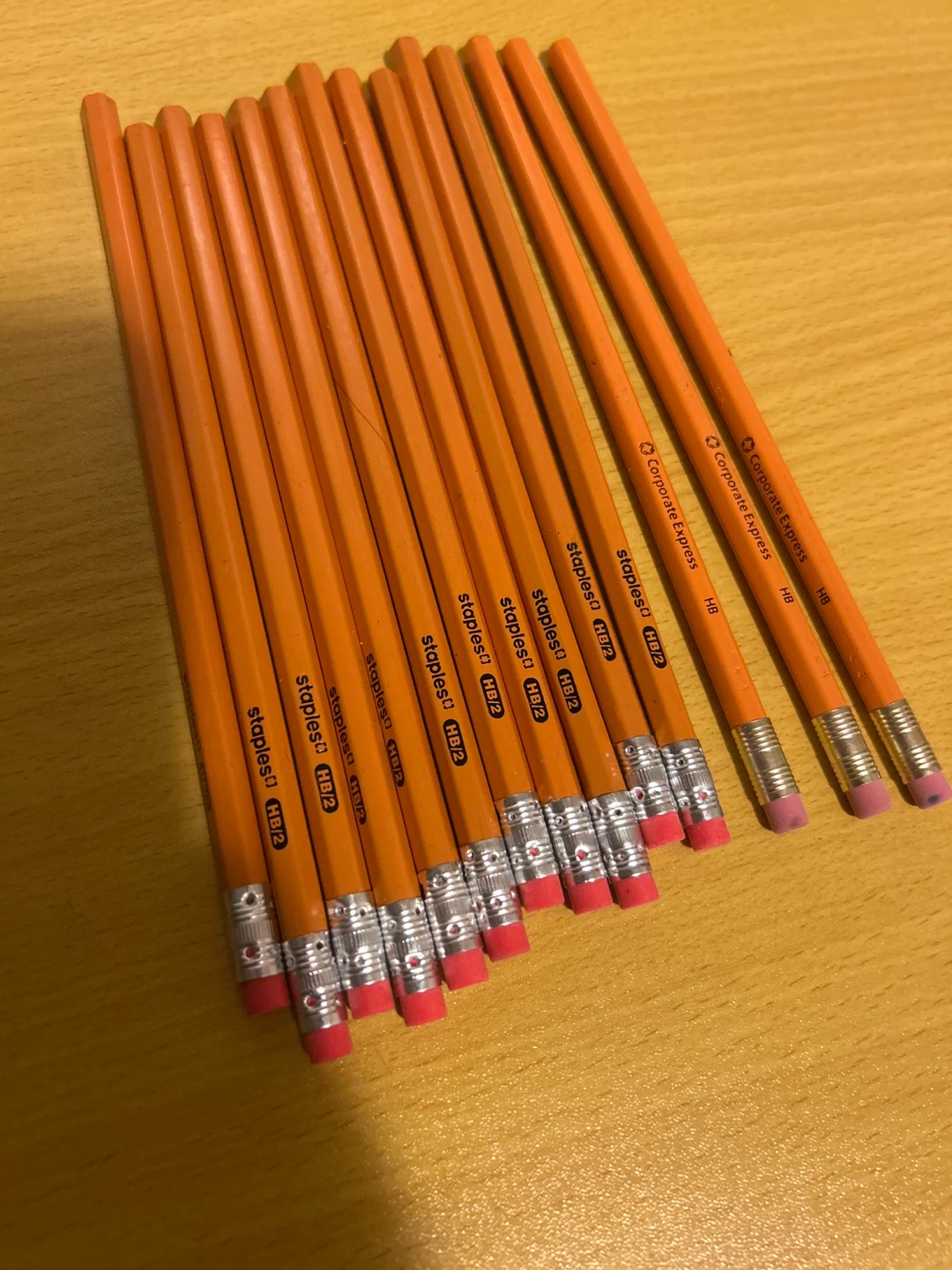 14 Staples HB/2 Pencils