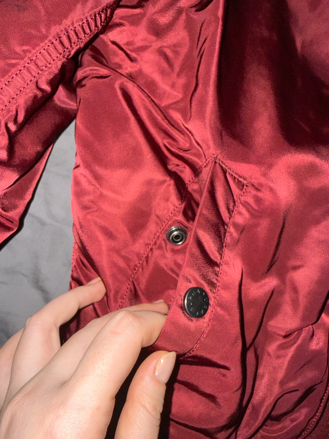 Alpha Industries Bomber Jacket - Burgundy - Medium - photo 5
