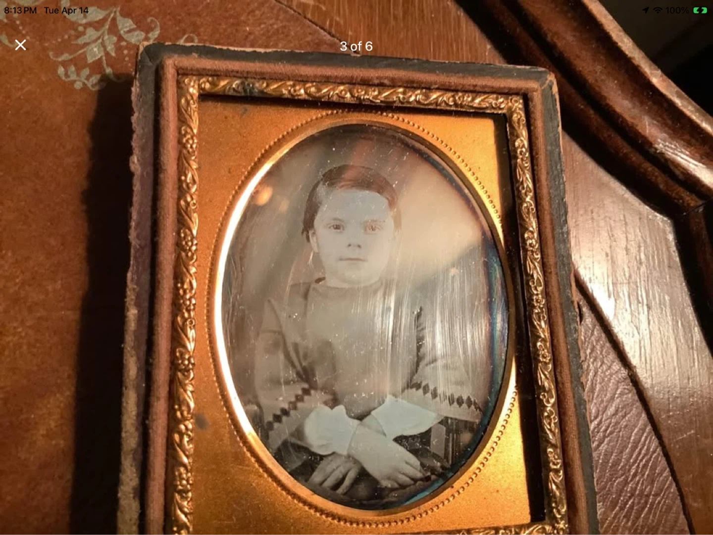 Late 19th Century Victorian Sepia Toned Daguerreotype 🐞 - photo 3