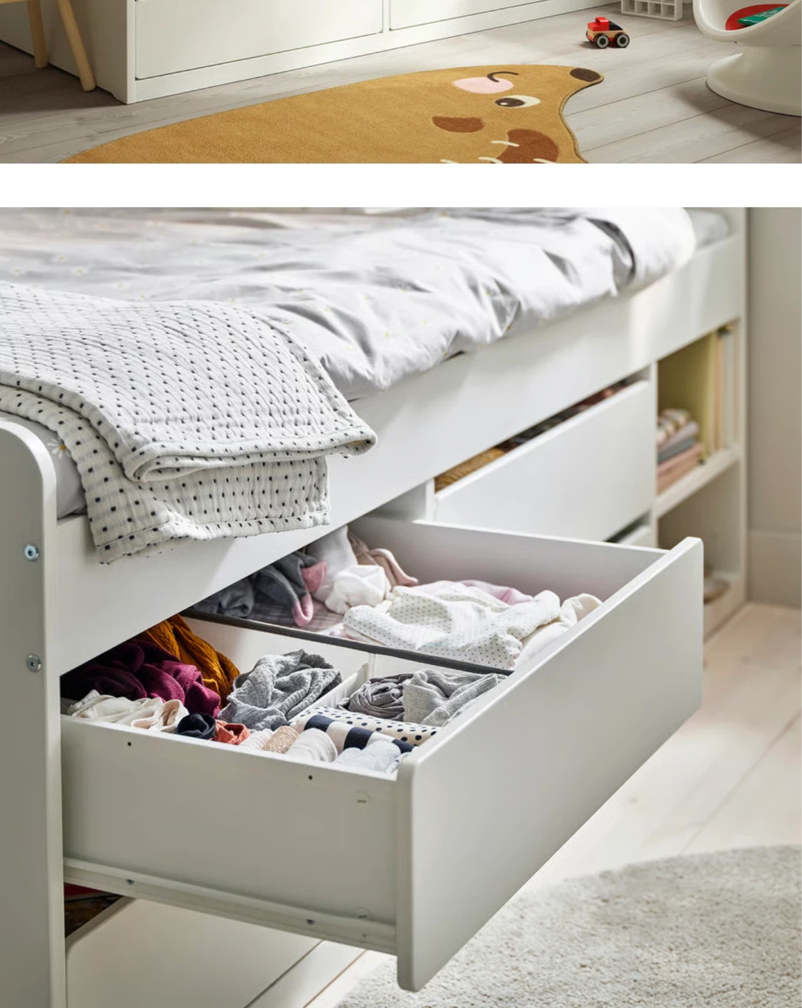 IKEA KURA Bed Frame with 4 Drawers - photo 2